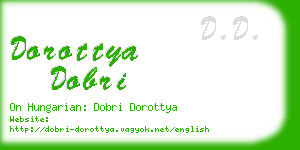 dorottya dobri business card